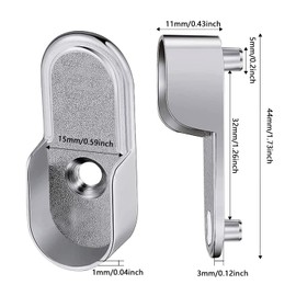 CONNECTION 10 Pieces Clothes Rail Holder Wardrobe Rail Holder Wardrobe Rail Holder Clothes Rail Holder for Wardrobe Rail Round Tube Holder Clothes Cabinet Rail