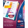 AVERY Ready Index Table of Content Dividers for Laser and