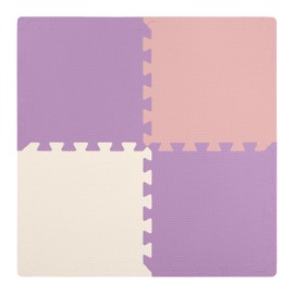 We Sell Mats 3/8" Thick Multipurpose EVA Foam Exercise Floor Mat, Interlocking Tiles, Anti-Fatigue for Home or Gym, 12 in x 12 in, 18 Tiles, Lilac Mix