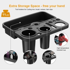 Rolling Salon Tray Cart with Extra Storage Space, Metal Salon Tray on Wheels, Adjustable Hairstylist Trays Salons Stations for Hair Stylist, Tattoo Trays Trolley Cart for Salons & Spa Use