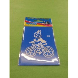 Car Stickers ~ Sticker ~ 'My Family' ~ GIRL ~ ON BIKE (G10)