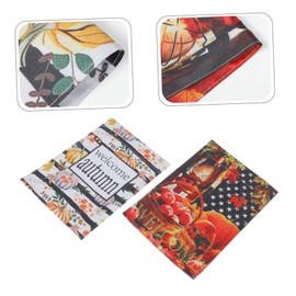 BESPORTBLE 2pcs Double-sided Autumn Garden Flags Pumpkin Thanksgiving Decor for Outdoor Use Lightweight Polyester Linen Material for Fall Garden and Welcome