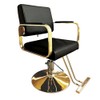 Raganet Silla Hidráulica Profesional Barbería Salón Belleza Base Metálica Redonda