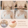 Invisible Adhesive Push-Up Bra Sticky Strapless Bra with Clear Halter