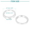 ACROPIX Car Hub Center Ring Wheel Bore Spacer Universal 67.1-54.1mm
