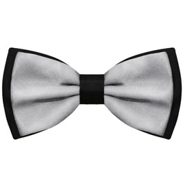 GHTIYLP Bow Ties for Men, Pre-Tied Bow Tie Adjustable Bowties Solid Color Bow Ties for Wedding Party Prom Ceremony Tuxedo (Grey)