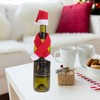 LIOOBO 6 Sets Christmas Hat Scarf Creative Beautiful Bottles Cap