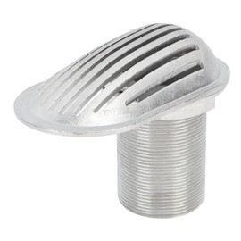 Embedded 316 Stainless Steel Thru-Hull Water Pickup Filter Scoop, 2in Marine Boat Intake Strainer, Ideal for Yacht Kayak, Enhanced Water Filtration