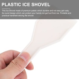 Mobestech Deicing Shovel Refrigerator Ice Shovel Ice Scraper Snow Remover Plastic Ice Scraper for Freezer Ice Remover Scoop Cleaning Freezer Frost Shovel for Home (White) Refrigerator Ice Scraper