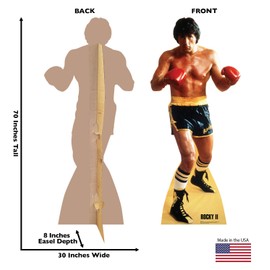Cardboard People Rocky Life Size Cardboard Cutout Standup - Rocky II (1979 Film)