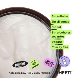 SHEET - Crema capilar de tratamiento intensivo. Repara el cabello y reduce el frizz. Grape hair mask - 250 ml