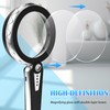45X Magnifying Glass with Light, 4.6-Inch 1200mAh USB Rechargeable, 6