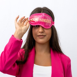 FISURA - Eye Mask Gel Eye Mask for Puffy Eyes and Dark Circles Sleep Mask Dimensions: 18.5cm x 9cm (Off, Black)