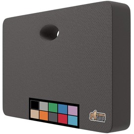 Gorilla Grip Extra Thick Kneeling Pad, Supportive Soft Foam Cushioning for Knee, Water Resistant Construction for Gardening, Bathing Baby, Workout Supplies, Lightweight, Garden Work Gifts, Charcoal