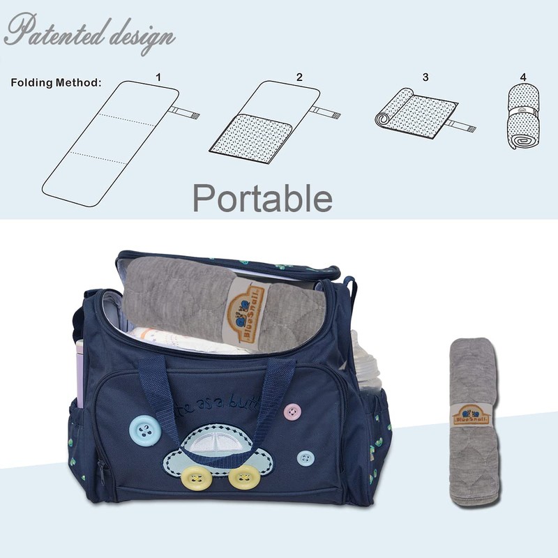 BlueSnail Quilted Thicker Waterproof Changing Pad Liners 3 Count(Gray 13”