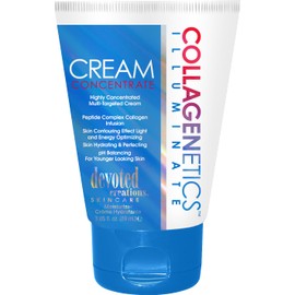 Devoted Creations Collagenetics Illuminate Cream Concentrate 3oz - Highly Concentrated Multi-Targeted Cream Skin Hydrating & Perfecting – pH Balancing For Younger Looking Skin