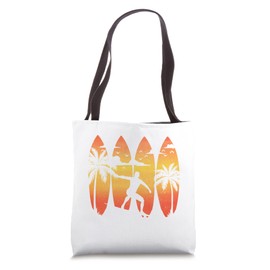 Surfer Surfboard Vintage Surfing Beach Summer Surf Tote Bag