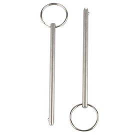 2 Pack Quick Release Pin, Diameter 0.236"(6mm), Overall Length 4.7"(120mm), Usable Length 4.13"(105mm), Full 316 Stainless Steel, Bimini Top Pin, Marine Hardware