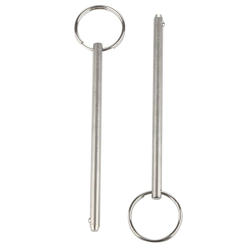 2 Pack Quick Release Pin, Diameter 0.236"(6mm), Overall Length 4.7"(120mm),