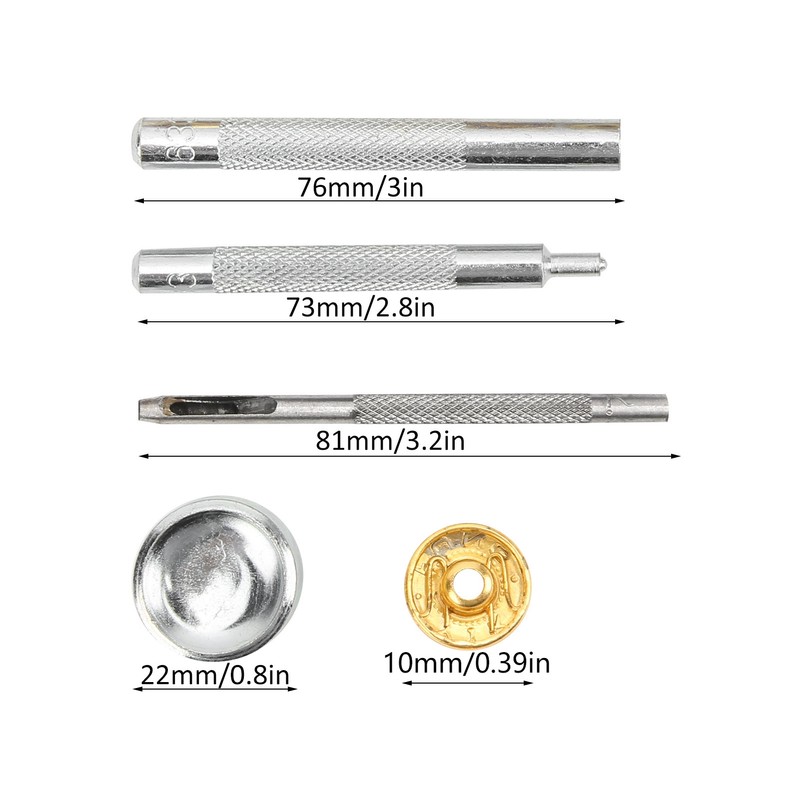 Sewing Buttons Practical Lightweight Iron Snaps Replaceable Clothes Decoration for
