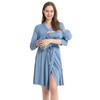 Galabloomer Maternity Robe and Baby Receiving Blanket, Matching Mommy Labor