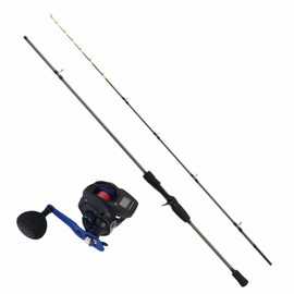 ori-funeset834 Fishing Gear, Ship Kawaii Rod, Ocean Value, 180H & Digital Counter Reel, Digital Steel, DS200P, PE0.8, Approx. 668.6 ft (200 m)