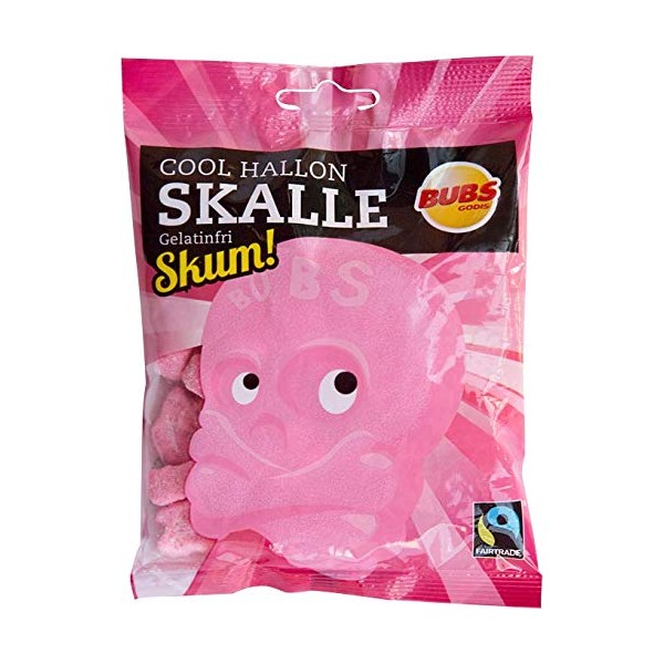 Bubs Skull Cool Raspberry Liquorice 6 Pack of 90 g
