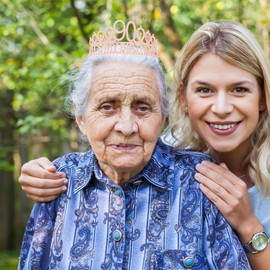 Vovii 90th Birthday Sash and Tiara, Rose Gold Tiara, 90th Birthday Gifts for Women, 90th Birthday Decorations for Women, Happy 90th Birthday Decorations