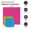 Party Essentials 2-Ply Paper Luncheon Napkins, Assorted Neon Brights, 48-Count