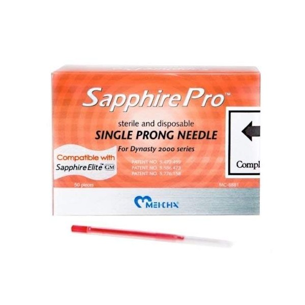 Mei-cha Sapphire PRO Series Needle Disposable (1 Prong Needle) Permanent