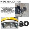 Aienxn 136PCS 6 Metric Sizes Black Carbon Steel Hex Flange