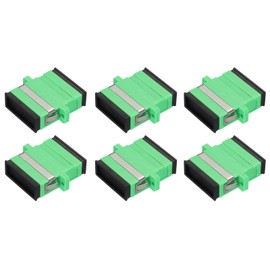 sourcing map Fiber Optical Coupler SC-SC/APC, Single Mode Duplex Adapter, SC-SC/APC, for Network Internet Connector, 6pcs