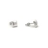 Agalea | Aretes tipo Broqueles diseño de Caudro de plata