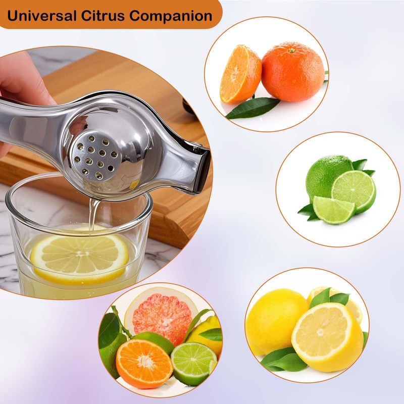 Loimon Lemon Squeezer Juicer, Stainless Steel Manual Juicer, Sturdy and