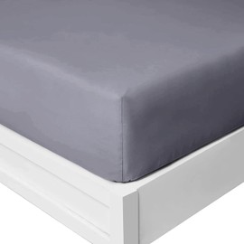 Yorkshire Bedding 25 Cm Fitted Bed Sheets - Super Soft Deep Fitted Sheet Brushed Microfibre Anti Wrinkle Bedsheet Breathable & Fade Resistant (Charcoal, Double)