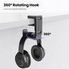 PAIFIEVD 3-in-1 Headphone Stand PC Gaming Controller Holder,Gaming Headset Holder