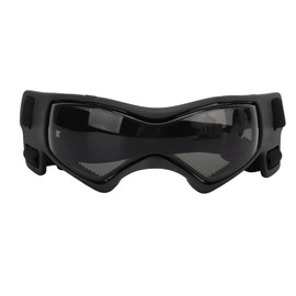 plplaaoo Dog Goggles,Small Breed Dog Sunglasses, Easy Wear Dog UV Sunglasses, Windproof Soft Frame Adjustable Straps UV Protection Puppy Sunglasses for Small to Medium Dog [Black]