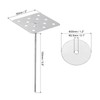 PATIKIL 5.9 Inch Perforated Insulation Pins with Round Washers, 50