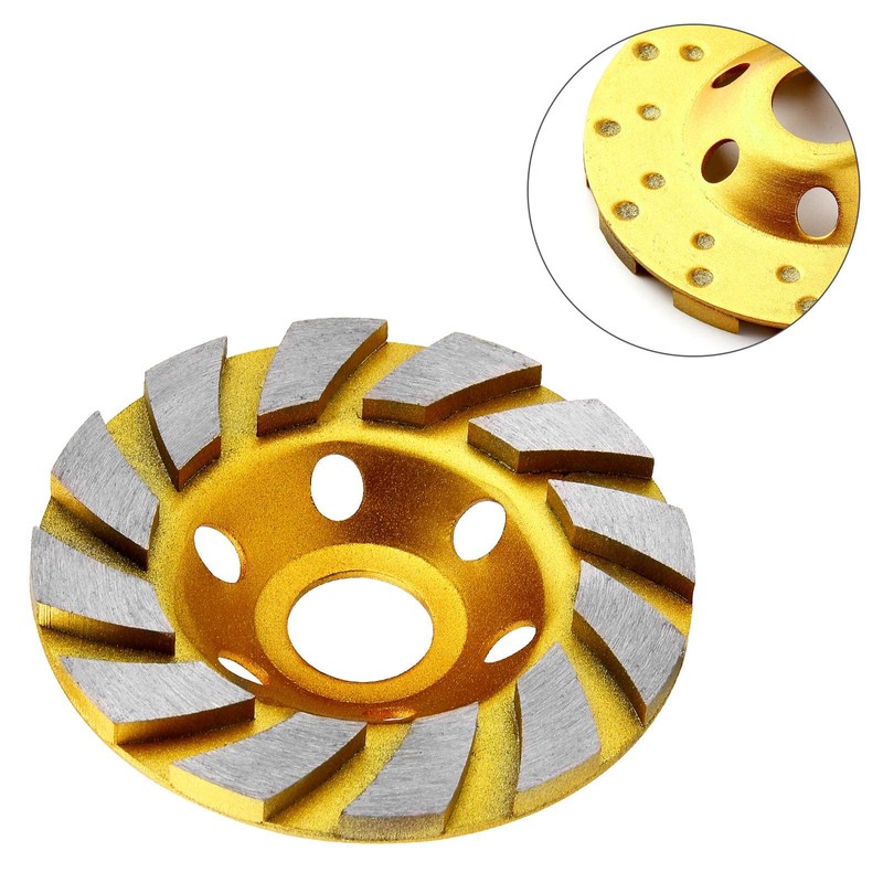 2 Pieces 4 Inch Concrete Stone Ceramic Turbo Diamond Grinding