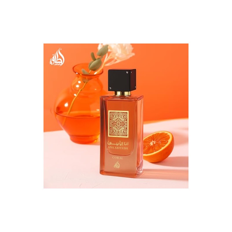 Lattafa Ana Abiyedh Coral for Unisex Eau de Parfum Spray,