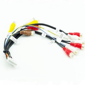 Baceyong 24 Pin RCA Audio Video Adapter Cable for P-ioneer AVIC-F900BT & AVIC-F90BT Car Stereo Player Replacement Accessories