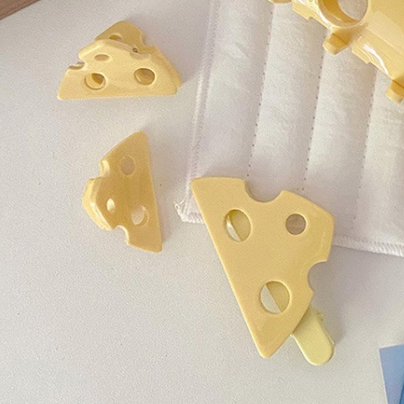 Yellow cheese fashionable hair clip, elegant and durable hair accessory,
