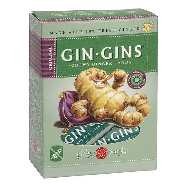 THE GINGER PEOPLE Gin Gins Ginger Candy Chewy Original 84g, 3 Packs (Extra 5% Off)
