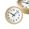 KATOMOKU Muku Clock 16 Hinoki Wall Clock, Continuous Second Hand,