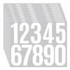 10 Sheets Mailbox Number Stickers 3 Inch - Self-Adhesive Vinyl