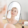 Numjeg Vanity Makeup Mirror for Desk with Metal Stand Tabletop