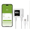 MOCREO WiFi Refrigerator Thermometer with Freezer Alarm, Digital Freezer Thermometer