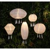 NOMA Solar Mandarin Lantern, Long Oval with Tassels, 20 cm,