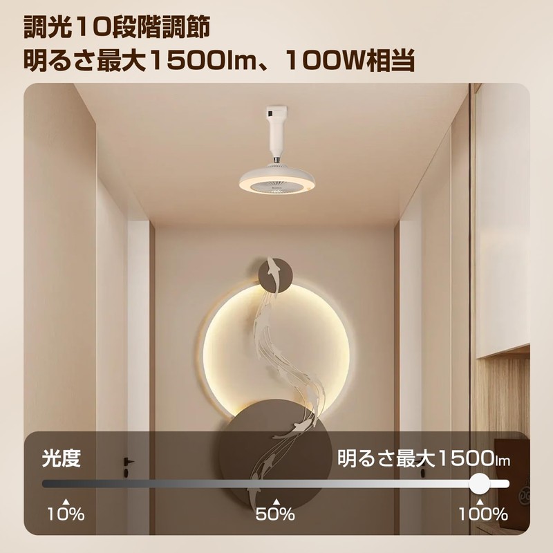 AONCIA Ceiling Fan Light, LED Mini Light, Hanging Ceiling Light,