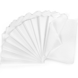 Kesote Wrapping Paper 60 Tissue Paper Packaging Material White Transparent Paper Craft Paper Wrapping Paper Craft Paper Wedding Gift Decoration Christmas (70 x 50 cm)